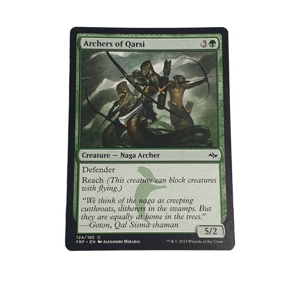 Magic: The Gathering Archers Of Qarsi 124/185 Card Set Game Collection - Picture 2 of 3
